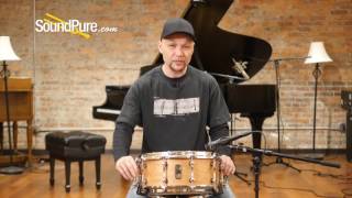 Video thumbnail for Mapex 6x14 Black Panther Cherry Bomb Snare Drum Quick n' Dirty by soundpurestudios