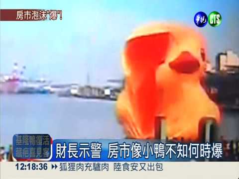 財長示警 房市泡沫像黃鴨恐爆