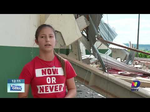 Comunidade atingida por tornado em Dionísio Cerqueira inicia reconstrução