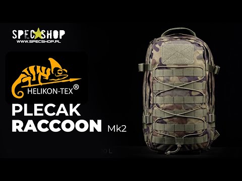 Mochila táctica Raccoon MK2 rojo y shadow grey Helikon-Tex 20L