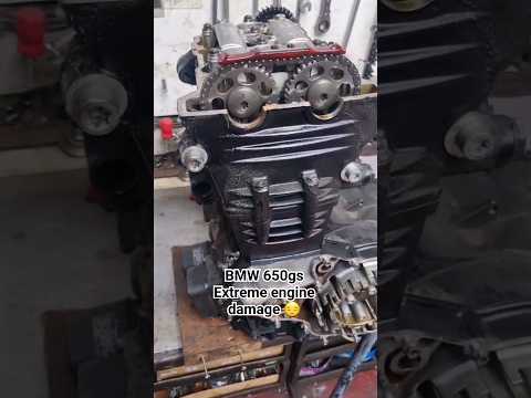 Thumbnail for BMW 650GS EXTREME ENGINE DAMAGE. Tear down #youtubeshorts #bmw #broken #motorcycles #teardown by Motorcycle, BMW