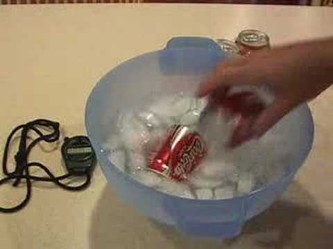 Chill a coke in 2 minutes!