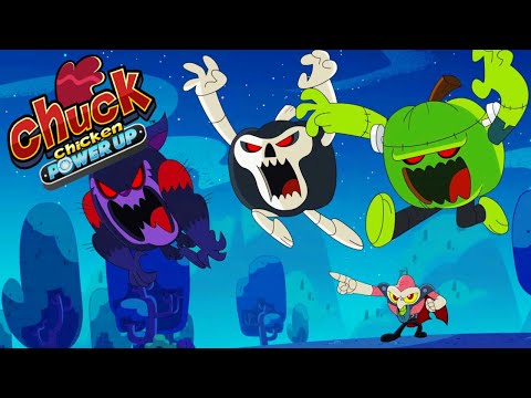 Chuck Chicken 🐔 Power Up 💢 5 episodes in a row 9-13 | Episodes collection 💢 Chuck Chicken Cartoons