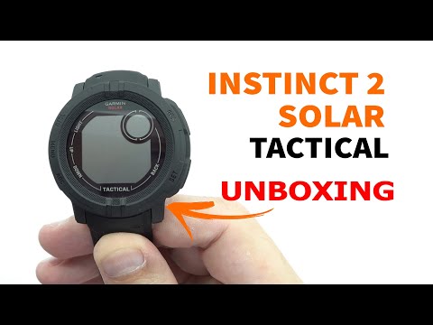 Garmin Instinct 2 Solar Tactical Black Unboxing 4K