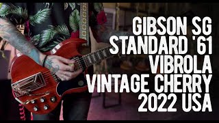 Video thumbnail for Gibson SG Standard '61 Sideways Vibrola Vintage Cherry 2022 USA by Loud Lemon Demo