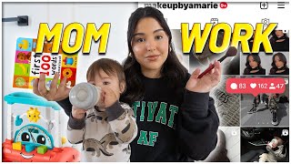 *REALISTIC* Day Balancing Mom Life & Work! | Day in The Life