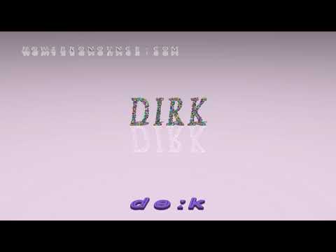 dirk - pronunciation in British English (three voices / accents)