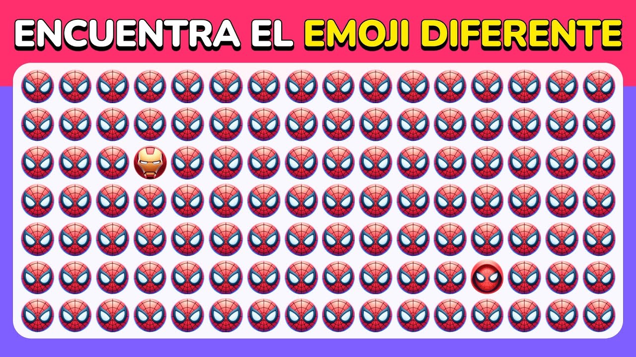 Encuentra el Emoji Diferente - Edición Extrema de Superhéroes 🦸‍♂️🔥✅ | 35 Niveles Épicos