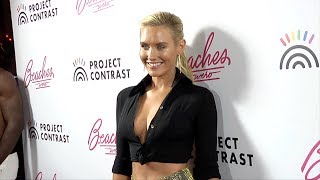 Nicky Whelan “Beaches Weho GLOW UP Opening” Pink Carpet