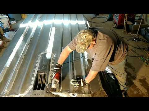 Welding aluminum angle iron over the strakes/ribs of a boat (Megalodon) for rock protection!