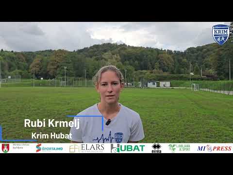 Rubi Krmelj pred tekmo ŽNK Olimpija Ljubljana - Krim Hubat