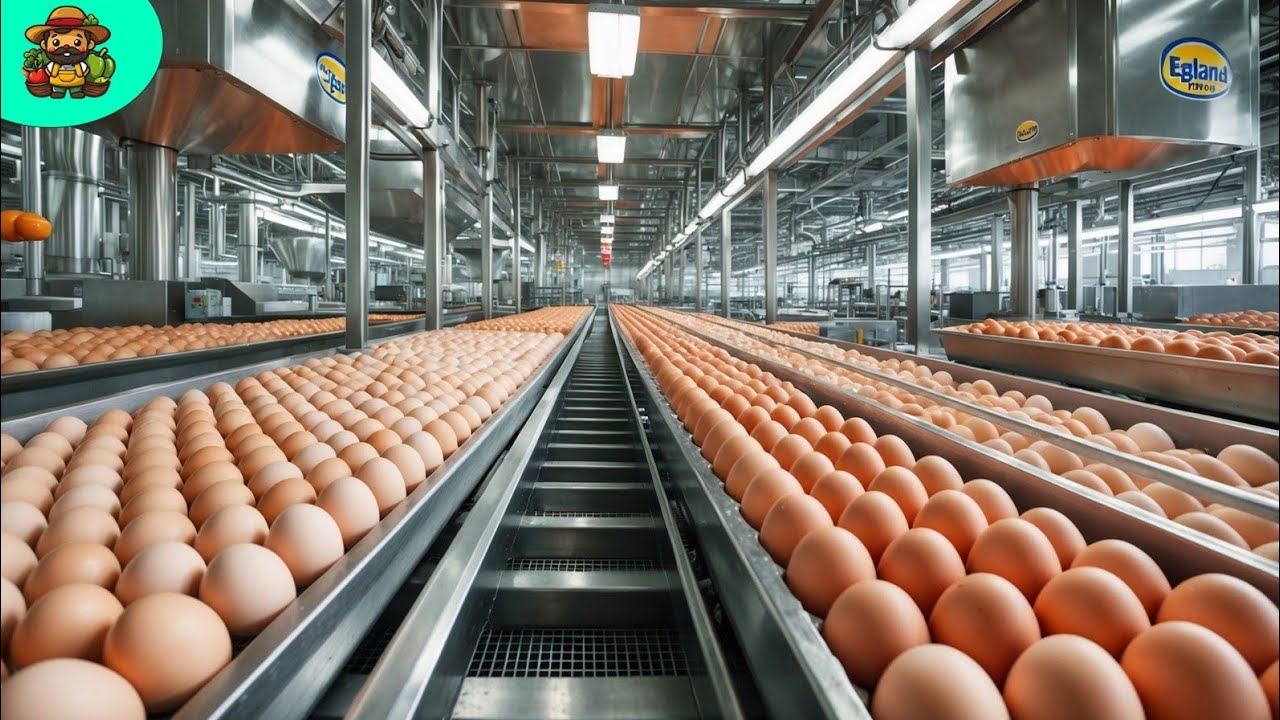 How Millions of Eggs Are Produced Everyday In Mega Factory With Modern Food Processing Technology