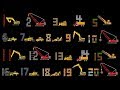Vehicles Counting Collection Construction Counting To 20 Count To 100 The Kids Picture Show