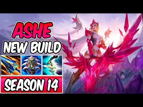 NEW BUILD - SEASON 14 ASHE TERMINUS 60K DMG! CRYSTALIS MOTUS ASHE GAMEPLAY | League of Legends