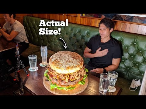 UNDEFEATED 5KG MONSTER BURGER CHALLENGE! | BIGGEST BURGER IN SINGAPORE! | Record Smashed!