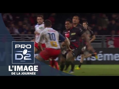 PRO D2 – Le cavalier seul d’Hemani Paea (LOU) contre Aurillac – Saison 2015-2016