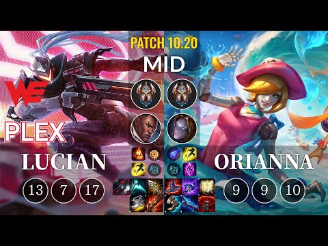 WE Plex Lucian vs Orianna Mid - KR Patch 10.20