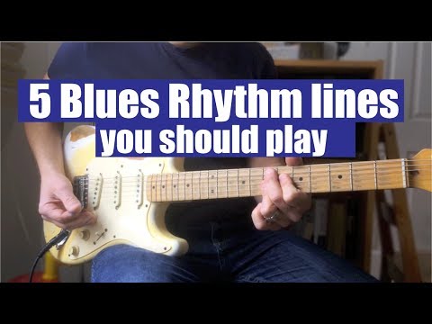 5 Blues Rhythm lines [you should play in guitar]