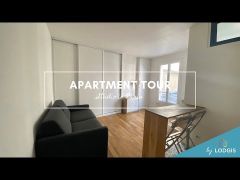 Apartment Tour // Furnished  19m2 in Paris – Ref : 12021777