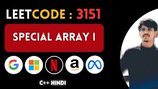 Download the video "Leetcode 3151. Special Array I | DSA | C++ | Hindi | Abhishek Sensei"
