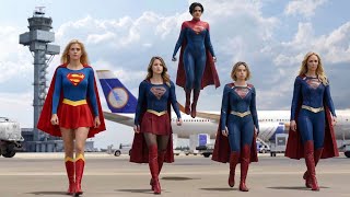 DCU Supergirls Unite  |Airport Battle Scene| Vs Marvel [4k]  FanMade Part 1 AvengersDoomsday