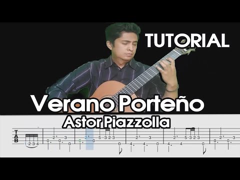 Verano Porteño - Piazzolla (Guitar Tutorial)