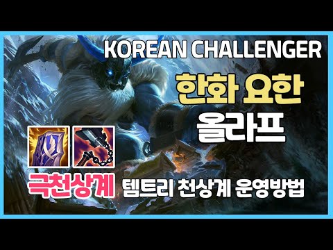 시즌11 극천상계 한화 요한 올라프ㅣ정글 템트리 정글링 동선 갱 타이밍 운영ㅣ챌린저 프로 장인 관전ㅣ란두 선혈