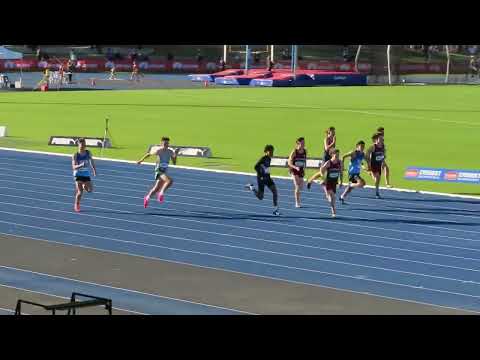 100m U15 Men Final, 2024 Australian Championships, Adelaide 15 April 2024