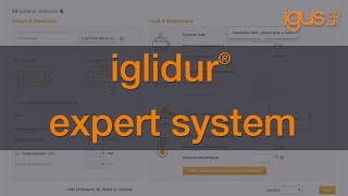 How to use the igus® iglidur® expert system