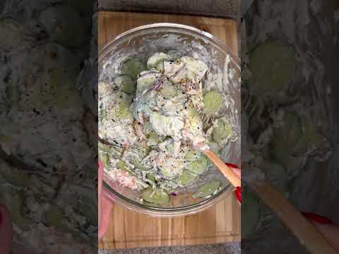 Smoked Salmon Cucumber Salad Recipe #EasyRecipe #quickrecipes #Dinnerldeas #recipes