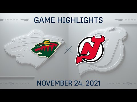 NHL Highlights | Wild vs. Devils - Nov. 24, 2021