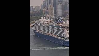 MV Celebrity edge leaving Sydney #celebritycruises #cruiseship #sydney #travel