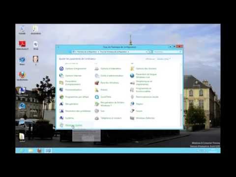 comment trouver panneau de configuration dans windows 8