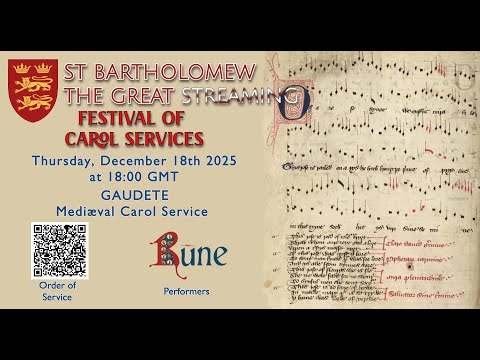⛪️ Festival of Carol Services 7: "Gaudete" – Mediæval Carol Service, 2025