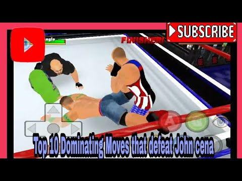 😱Top 10 Dominating moves that defeat John cena!! In wr3d!! Watch full video!! 👍👍