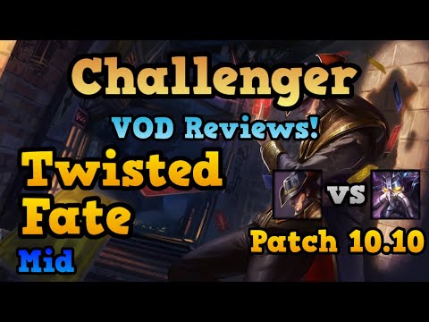 FNC Nemesis Twisted Fate Mid vs Kassadin - Challenger VOD Reviews Patch 10.10