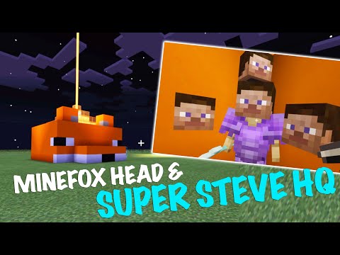 AWESOME MINEFOX HEAD & SUPER STEVE HQ - Meet his Pet and see his HQ