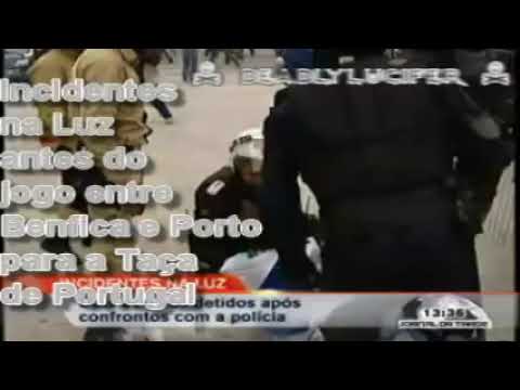 No Name Boys/Casuals em Confrontos na Luz Com Claques do Porto e Poliçia.