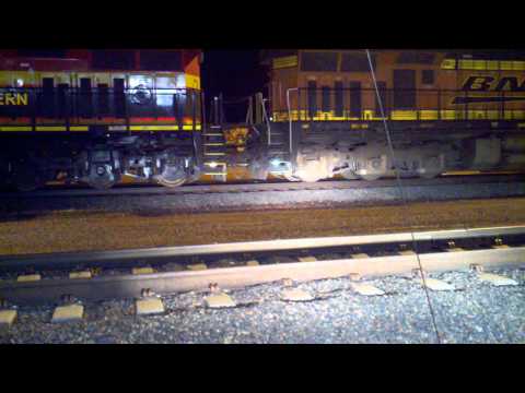 Wheel slip, starting heavy train.