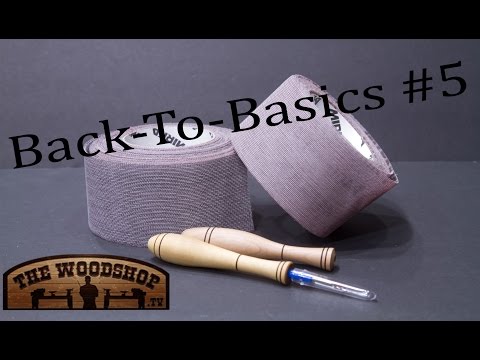 Woodturning Back-to-Basics #5 Sharpening Jig and Abranet Sandpaper.