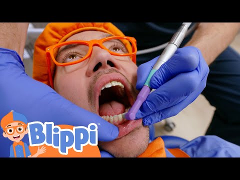Blippi at the Dentist | Blippi | Kids Songs | Moonbug Kids