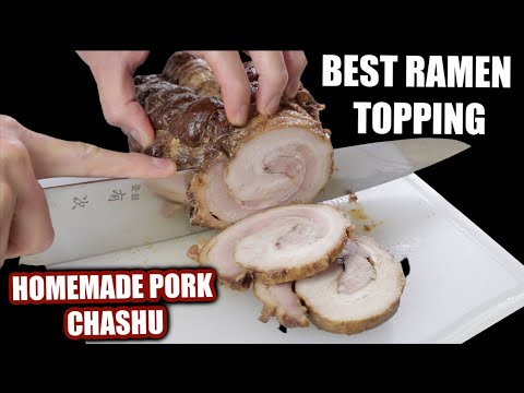Japanese Pork Chashu - Best Ramen topping Recipe (チャーシュー)