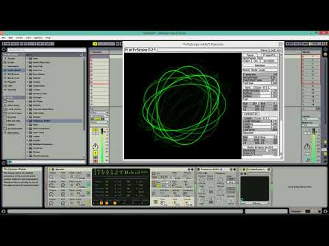 Ableton Live Ambient Drone with Prettyscope visualization