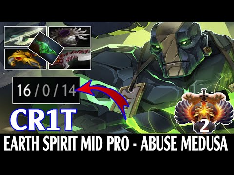 CR1T [Earth Spirit] Mid Pro - Abuse Medusa [7.25c dota 2] I VN DOTA 2 TV