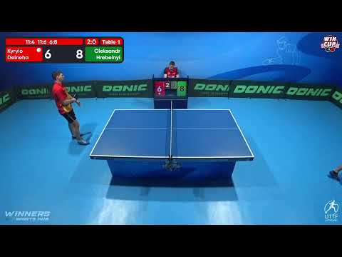09:30 Kyrylo Deineha 3 - 0 Oleksandr Hrebelnyi West 1 WIN CUP 04.12.2022 | TABLE TENNIS WINCUP