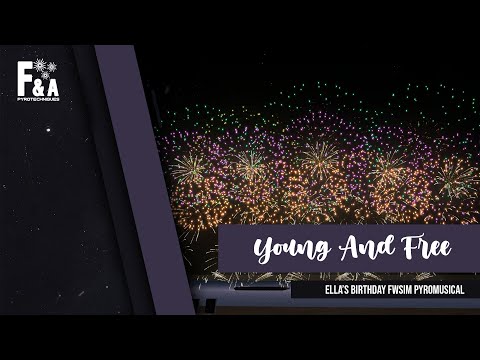[HD] "Young And Free" - Ella's Birthday Pyromusical