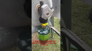 Only way to Refill Small Propane tank 100% Full!