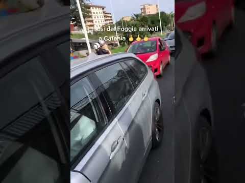 ULTRAS FOGGIA a Catania per le vie della Città.