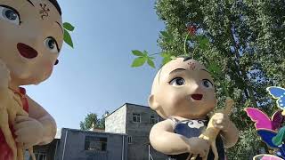 fiberglass baby figure statue