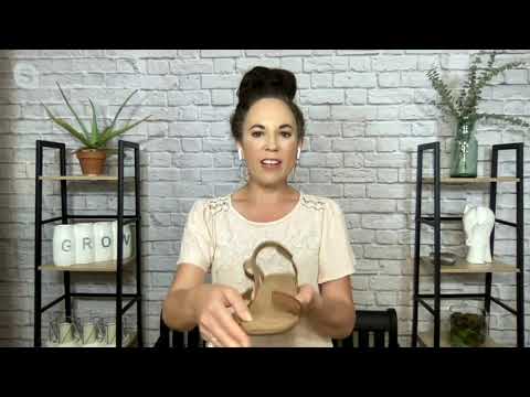 Earth Origins Adjustable Strap Sandals - Beck on QVC
